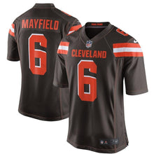 Load image into Gallery viewer, Baker Mayfield Cleveland Browns Draft First Round Pick Game Jersey – Brown 2018/2019