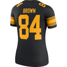 Load image into Gallery viewer, Antonio Brown Pittsburgh Steelers Women&#39;s Color Rush Legend Jersey - Black 2018/2019