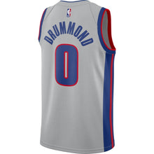 Load image into Gallery viewer, Andre Drummond Detroit Pistons Silver Swingman Jersey 2018 - 2019