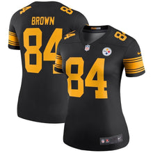Load image into Gallery viewer, Antonio Brown Pittsburgh Steelers Women&#39;s Color Rush Legend Jersey - Black 2018/2019