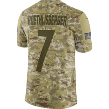Load image into Gallery viewer, Ben Roethlisberger Pittsburgh Steelers Salute to Service Limited Jersey – Camo 2018/2019