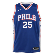 Load image into Gallery viewer, Ben Simmons Philadelphia 76ers Youth Jersey Blue - Icon Edition 2018/2019
