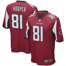 Load image into Gallery viewer, Austin Hooper Atlanta Falcons Draft Game Jersey - Red 2018/2019
