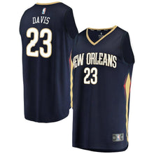 Load image into Gallery viewer, Anthony Davis New Orleans Pelicans Branded Youth Fast Break Jersey Navy - Icon Edition 2018/2019