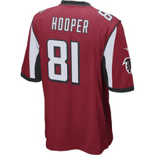 Load image into Gallery viewer, Austin Hooper Atlanta Falcons Draft Game Jersey - Red 2018/2019