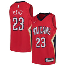 Load image into Gallery viewer, Anthony Davis New Orleans Pelicans Youth Jersey - Red 2018/2019