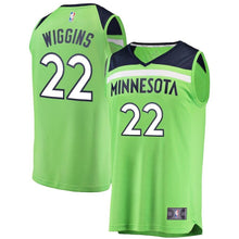 Load image into Gallery viewer, Andrew Wiggins Minnesota Timberwolves Branded Youth Fast Break Jersey Neon Green - Statement Edition 2018/2019