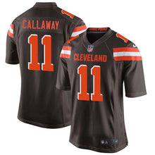 Load image into Gallery viewer, Antonio Callaway Cleveland Browns Player Game Jersey – Brown 2018/2019
