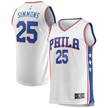 Load image into Gallery viewer, Ben Simmons Philadelphia 76ers Branded Youth Fast Break Jersey White - Association Edition 2018/2019