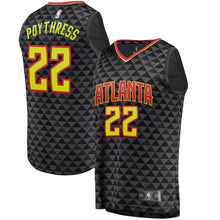 Load image into Gallery viewer, Alex Poythress Atlanta Hawks Branded Fast Break Jersey - Icon Edition - Black