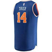 Load image into Gallery viewer, Allonzo Trier New York Knicks Branded Fast Break Jersey - Icon Edition - Blue