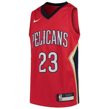 Load image into Gallery viewer, Anthony Davis New Orleans Pelicans Youth Jersey - Red 2018/2019