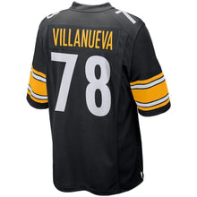 Load image into Gallery viewer, Men&#39;s Pittsburgh Steelers Alejandro Villanueva Black American football jersey