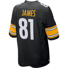 Load image into Gallery viewer, Men&#39;s Pittsburgh Steelers Jesse James Black American football jersey