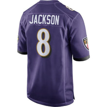 Load image into Gallery viewer, Lamar Jackson Baltimore Ravens football jersey