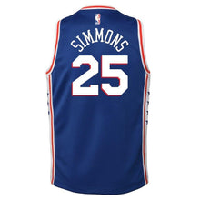 Load image into Gallery viewer, Ben Simmons Philadelphia 76ers Youth Jersey Blue - Icon Edition 2018/2019