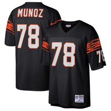 Load image into Gallery viewer, Anthony Munoz Cincinnati Bengals Mitchell &amp; Ness 1989 Retired Player Jersey - Black 2018/2019