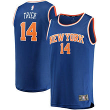 Load image into Gallery viewer, Allonzo Trier New York Knicks Branded Fast Break Jersey - Icon Edition - Blue