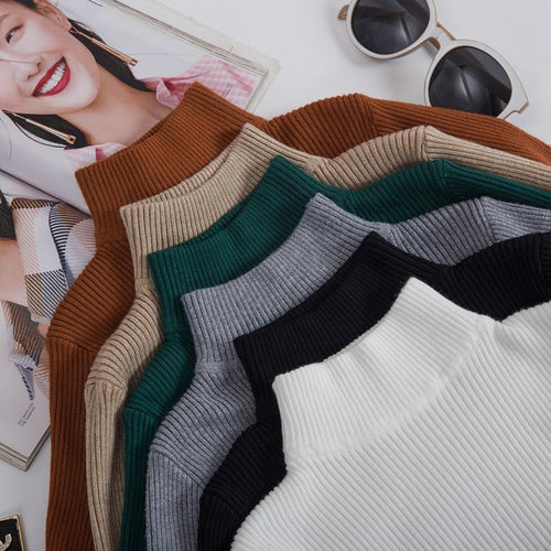 Autumn Turtleneck Pullovers Sweaters