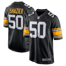 Load image into Gallery viewer, Men&#39;s Pittsburgh Steelers Ryan Shazier  Black Alternate American football jersey