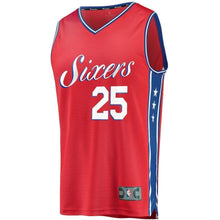 Load image into Gallery viewer, Ben Simmons Philadelphia 76ers Branded Youth Fast Break Jersey Red - Statement Edition 2018/2019
