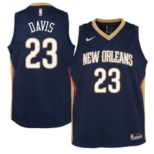 Load image into Gallery viewer, Anthony Davis New Orleans Pelicans Youth Jersey Navy - Icon Edition 2018/2019