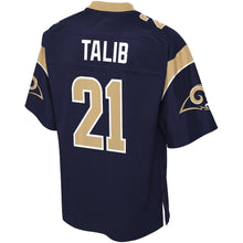 Load image into Gallery viewer, AQIB TALIB LOS ANGELES RAMS SUPER BOWL NFL PLAYER JERSEY – NAVY