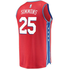 Load image into Gallery viewer, Ben Simmons Philadelphia 76ers Branded Youth Fast Break Jersey Red - Statement Edition 2018/2019