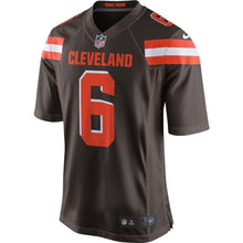 Load image into Gallery viewer, Baker Mayfield Cleveland Browns Draft First Round Pick Game Jersey – Brown 2018/2019
