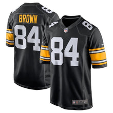 Load image into Gallery viewer, Antonio Brown Pittsburgh Steelers Game Jersey - Black 2018/2019