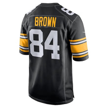 Load image into Gallery viewer, Antonio Brown Pittsburgh Steelers Game Jersey - Black 2018/2019