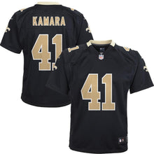 Load image into Gallery viewer, Alvin Kamara New Orleans Saints Youth Game Jersey - Black 2018/2019
