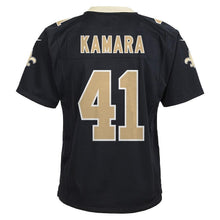 Load image into Gallery viewer, Alvin Kamara New Orleans Saints Youth Game Jersey - Black 2018/2019