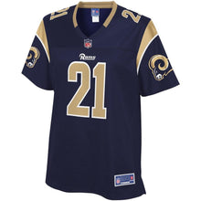 Load image into Gallery viewer, AQIB TALIB LOS ANGELES RAMS SUPER BOWL NFL WOMEN&#39;S PLAYER JERSEY - NAVY