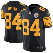 Load image into Gallery viewer, Antonio Brown Pittsburgh Steelers Vapor Untouchable Color Rush Limited Player Jersey - Black 2018/2019