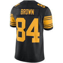 Load image into Gallery viewer, Antonio Brown Pittsburgh Steelers Vapor Untouchable Color Rush Limited Player Jersey - Black 2018/2019