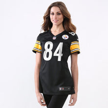 Load image into Gallery viewer, Antonio Brown Pittsburgh Steelers Women&#39;s Game Jersey - Black 2018/2019