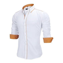 Load image into Gallery viewer, Slim Fit Long Sleeve Cotton Male Shirt