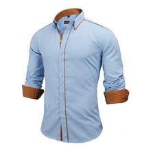 Load image into Gallery viewer, Slim Fit Long Sleeve Cotton Male Shirt