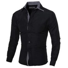 Load image into Gallery viewer, Slim Fit Long Sleeve Cotton Male Shirt