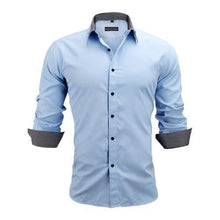 Load image into Gallery viewer, Slim Fit Long Sleeve Cotton Male Shirt