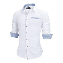 Load image into Gallery viewer, Slim Fit Long Sleeve Cotton Male Shirt