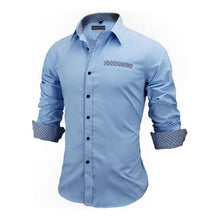 Load image into Gallery viewer, Slim Fit Long Sleeve Cotton Male Shirt