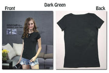 Load image into Gallery viewer, Women Cotton Basic T-shirts Short