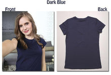 Load image into Gallery viewer, Women Cotton Basic T-shirts Short