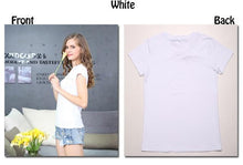 Load image into Gallery viewer, Women Cotton Basic T-shirts Short