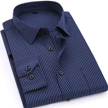 Load image into Gallery viewer, Business Long Sleeved Striped Male Shirts