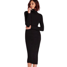 Load image into Gallery viewer, Women Sweater Knitted Dresses
