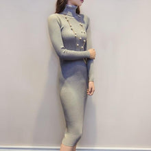 Load image into Gallery viewer, Women Sweater Knitted Dresses