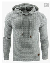 Load image into Gallery viewer, Plaid Military Long-Sleeved Men Hoodies